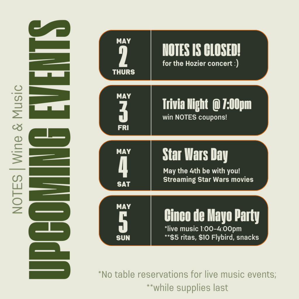 This Week’s Events at NOTES –&nbsp;4/29/24